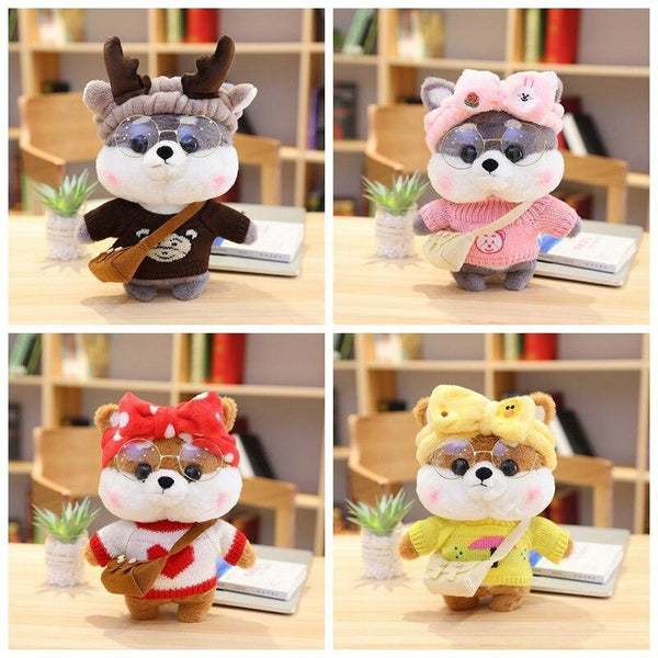 30cm LaLafanfan Cafe Duck Plush Toy Doll Clothes  Cartoon Yellow Duck Stuffed Dolls Doll Accessories Kids Toys Gift For Children