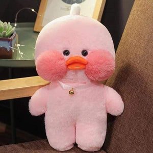 Planet Gates 30cm / Pink Duck Plush Clothes Plushie Soft Figures Plush Yellow Pink White 30CM Cute LaLafanfan Duck Ins Animal Doll Toys Gifts For Girls