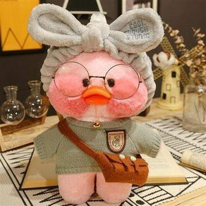 Planet Gates 30CM Pink LaLafanfan Kawaii Cafe Mimi Yellow Duck Plush Toy Cute Stuffed Doll Soft Animal Dolls Kids Kawaii Plush Toys Rag Doll