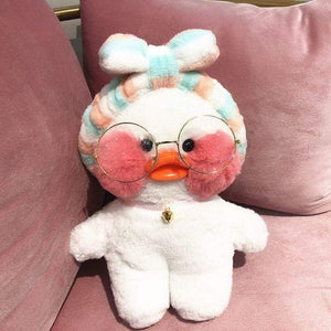 Planet Gates 30CM Pink LaLafanfan Kawaii Cafe Mimi Yellow Duck Plush Toy Cute Stuffed Doll Soft Animal Dolls Kids Toys Birthday Gift for girl