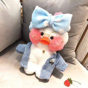 Planet Gates 30CM Pink LaLafanfan Kawaii Cafe Mimi Yellow Duck Plush Toy Cute Stuffed Doll Soft Animal Dolls Kids Toys Birthday Gift for girl
