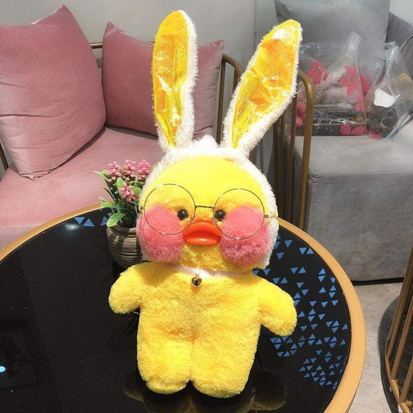 Planet Gates 30CM Pink LaLafanfan Kawaii Cafe Mimi Yellow Duck Plush Toy Cute Stuffed Doll Soft Animal Dolls Kids Toys Birthday Gift for girl
