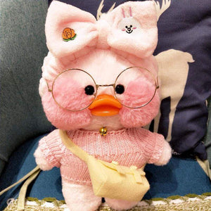 Planet Gates 30CM Pink LaLafanfan Kawaii Cafe Mimi Yellow Duck Plush Toy Cute Stuffed Doll Soft Animal Dolls Kids Toys Birthday Gift for girl