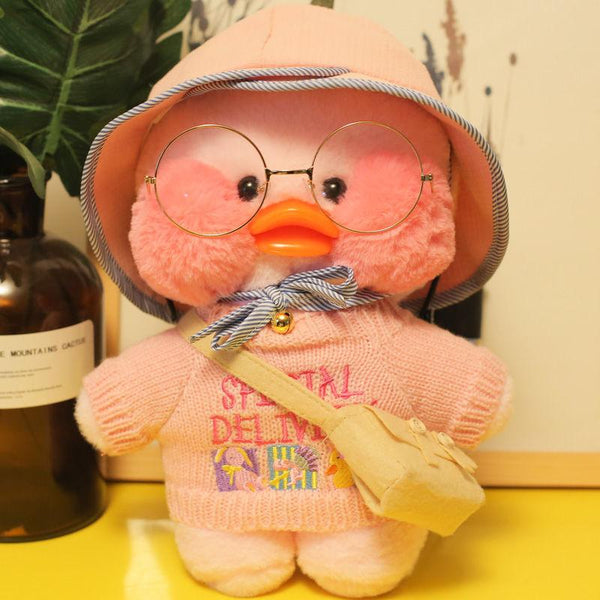 Planet Gates 30CM Pink LaLafanfan Kawaii Cafe Mimi Yellow Duck Plush Toy Cute Stuffed Doll Soft Animal Dolls Kids Toys Birthday Gift for girl