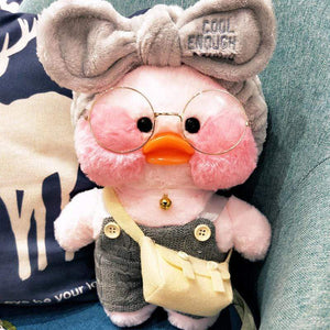 Planet Gates 30CM Pink LaLafanfan Kawaii Cafe Mimi Yellow Duck Plush Toy Cute Stuffed Doll Soft Animal Dolls Kids Toys Birthday Gift for girl