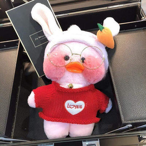 Planet Gates 30CM Pink LaLafanfan Kawaii Cafe Mimi Yellow Duck Plush Toy Cute Stuffed Doll Soft Animal Dolls Kids Toys Birthday Gift for girl