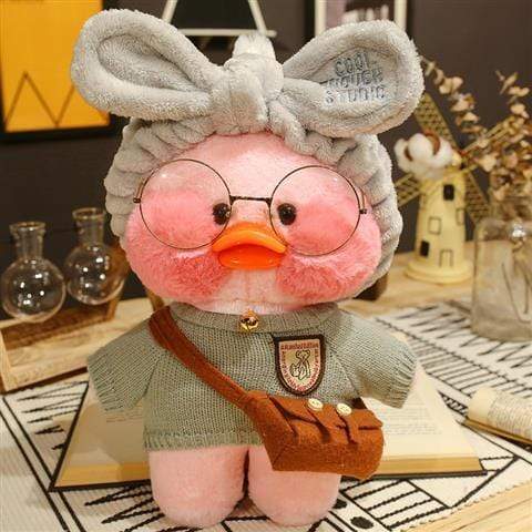 Planet Gates 30CM Pink LaLafanfan Kawaii Cafe Mimi Yellow Duck Plush Toy Cute Stuffed Doll Soft Animal Dolls Kids Toys Birthday Gift for girl