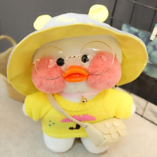 Planet Gates 30cm Pink Lalafanfan Kawaii Coffee Mimi Yellow Duck Cute Plush Toy Stuffed Soft Animal Doll Doll Children Kawaii Plush Toy Doll