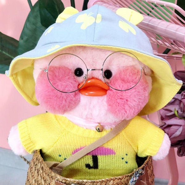 Planet Gates 30cm Pink Lalafanfan Kawaii Coffee Mimi Yellow Duck Cute Plush Toy Stuffed Soft Animal Doll Doll Children Kawaii Plush Toy Doll