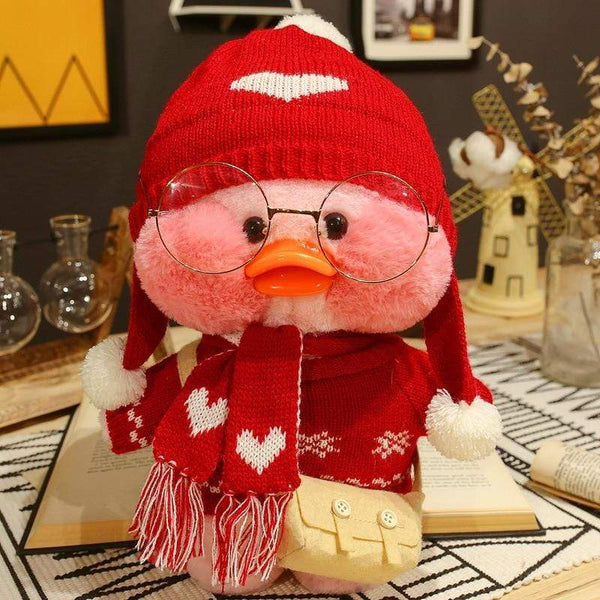 Planet Gates 30cm Pink Lalafanfan Kawaii Coffee Mimi Yellow Duck Cute Plush Toy Stuffed Soft Animal Doll Doll Children Kawaii Plush Toy Doll