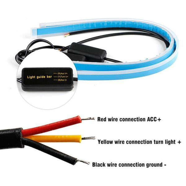 Planet Gates 30cm / single White 2x Ultrafine 45cm 60cm drl LED Flexible Tube Style Daytime Running Lights Tear Strip Car Headlight Turn Signal Angel Eyes