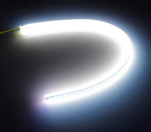 Planet Gates 30cm / single White 2x Ultrafine 45cm 60cm drl LED Flexible Tube Style Daytime Running Lights Tear Strip Car Headlight Turn Signal Angel Eyes
