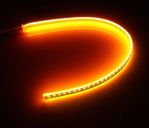 Planet Gates 30cm / single White 2x Ultrafine 45cm 60cm drl LED Flexible Tube Style Daytime Running Lights Tear Strip Car Headlight Turn Signal Angel Eyes