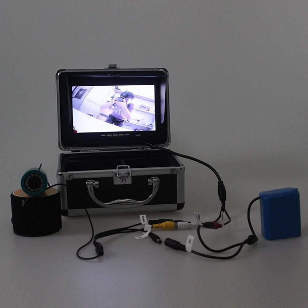 Planet Gates 30M 1000TVL Fish Finder Underwater Fishing Camera 7" Video  Monitor AntiSunshine Shielf Sunvisor Infrared IR LED