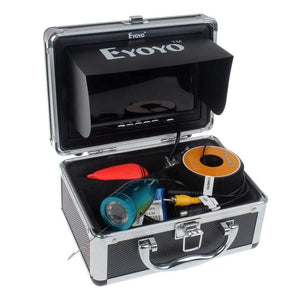 Planet Gates 30M 1000TVL Fish Finder Underwater Ice Sea Fishing 7" Video Camera Monitor AntiSunshine Shielf Sunvisor IR LED