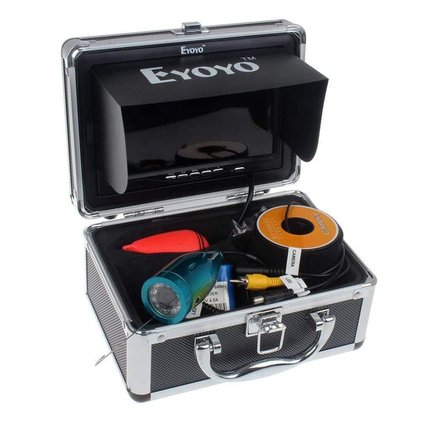 Planet Gates 30M 1000TVL Fish Finder Underwater Ice Sea Fishing 7" Video Camera Monitor AntiSunshine Shielf Sunvisor IR LED