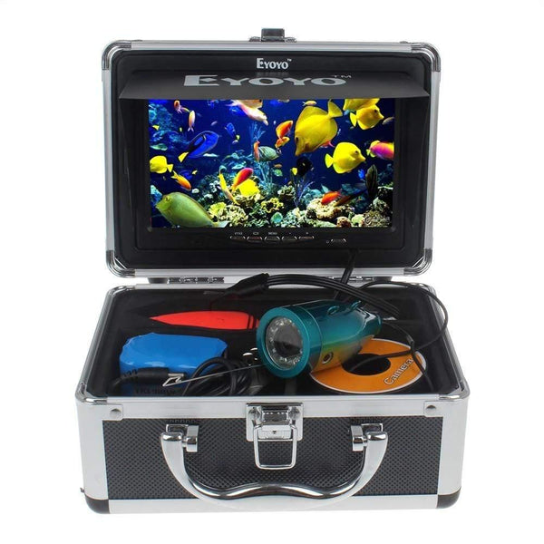 Planet Gates 30M 1000TVL Fish Finder Underwater Ice Sea Fishing 7" Video Camera Monitor AntiSunshine Shielf Sunvisor IR LED