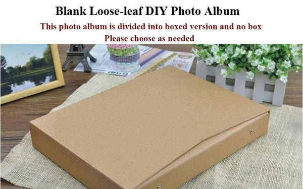 30Pages Blank/Loose-leaf Photo Album Scarpbook Handmade/Wedding/DIY/Self-Adhesive/Paper Photo Album Cover Kraft Album For Photos