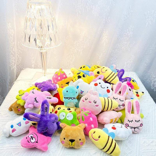 Planet Gates 30PC Mini 6 * 4CM Small Soft Stuffed Animal Plush Toy Doll vending machine Toy Rabbit Bear frog Small Toys Baby kids Gifts