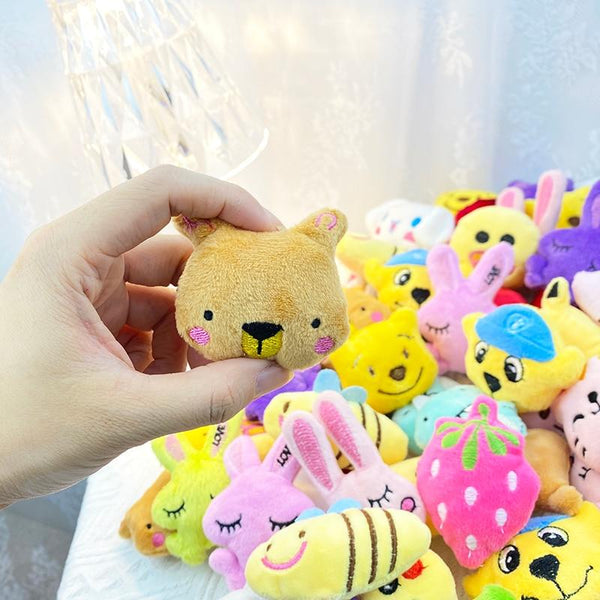 Planet Gates 30PC Mini 6 * 4CM Small Soft Stuffed Animal Plush Toy Doll vending machine Toy Rabbit Bear frog Small Toys Baby kids Gifts