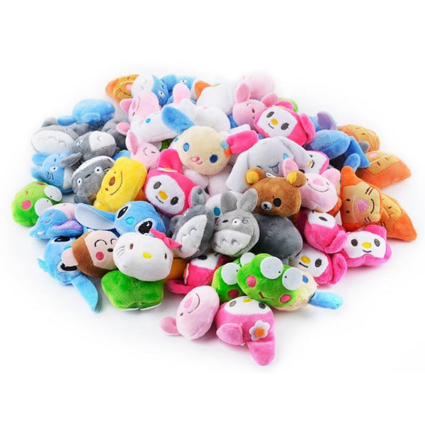 Planet Gates 30PC Mini 6 * 4CM Small Soft Stuffed Animal Plush Toy Doll vending machine Toy Rabbit Bear frog Small Toys Baby kids Gifts