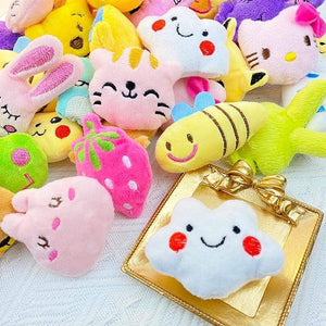 Planet Gates 30PC Mini 6 * 4CM Small Soft Stuffed Animal Plush Toy Doll vending machine Toy Rabbit Bear frog Small Toys Baby kids Gifts