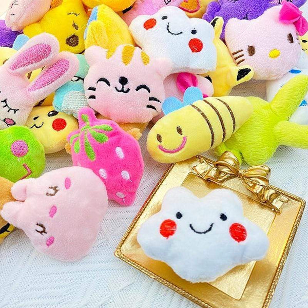 Planet Gates 30PC Mini 6 * 4CM Small Soft Stuffed Animal Plush Toy Doll vending machine Toy Rabbit Bear frog Small Toys Baby kids Gifts