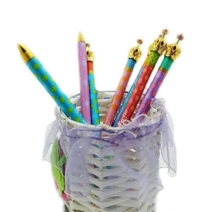 Planet Gates 30pcs/lot Creative  Sweet Metal Crown series Mechanical pencil Princess Pen For Kids Writing School Supplies Stationery