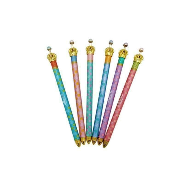Planet Gates 30pcs/lot Creative  Sweet Metal Crown series Mechanical pencil Princess Pen For Kids Writing School Supplies Stationery