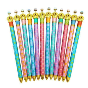 Planet Gates 30pcs/lot Creative  Sweet Metal Crown series Mechanical pencil Princess Pen For Kids Writing School Supplies Stationery