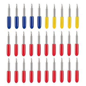 Planet Gates 30Pcs set 1 set Roland Cricut Plotter Blade 30/45/60 Degrees Knife Cutter Blades Vinyl Cutter Offset Knife Replacement Carving Tool
