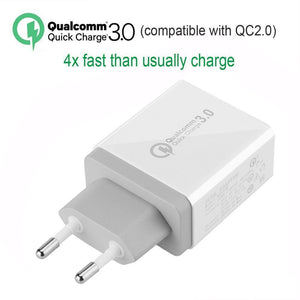 Planet Gates 30W Quick Charge 3.0 USB Charger 3 USB Mobile Phone Charger Adapter Wall Chargers for iPhone Samsung Android Phone