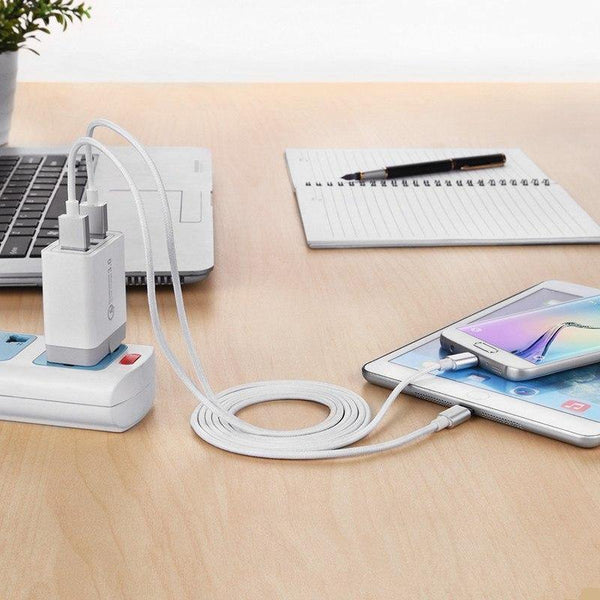 Planet Gates 30W Quick Charge 3.0 USB Charger 3 USB Mobile Phone Charger Adapter Wall Chargers for iPhone Samsung Android Phone