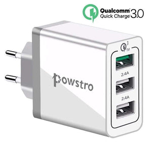 Planet Gates 30W Quick Charge 3.0 USB Charger 3 USB Mobile Phone Charger Adapter Wall Chargers for iPhone Samsung Android Phone