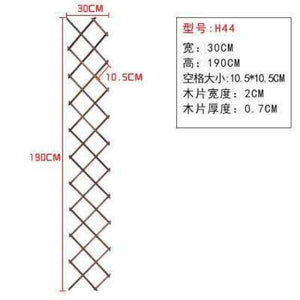 Planet Gates 30x190cm Expanding Wooden Garden Wall Fence Panel Plant Climb Trellis Support Decorative Garden Fence for Home Yard Garden Decoration
