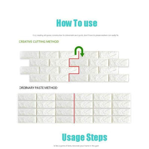 Planet Gates 30x60cm  PE Foam red 3D Wall paper Safty Home Decor Wallpaper DIY Wallpaper Brick Living Room Kids Bedroom Decorative Sticker