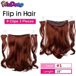 Planet Gates #31 / 24inches Synthetic Fish Line Hair Wavy Clip in Hair Extensions 3/4 Half Wig 3 Styles Available Premium Heat Resistant Hair