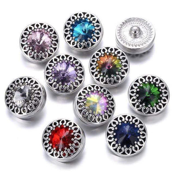 Planet Gates 31 6pcs/lot New Snaps Jewelry High Quality Love Heart  18mm Metal Snap Buttons DIY Charms Button Jewerly