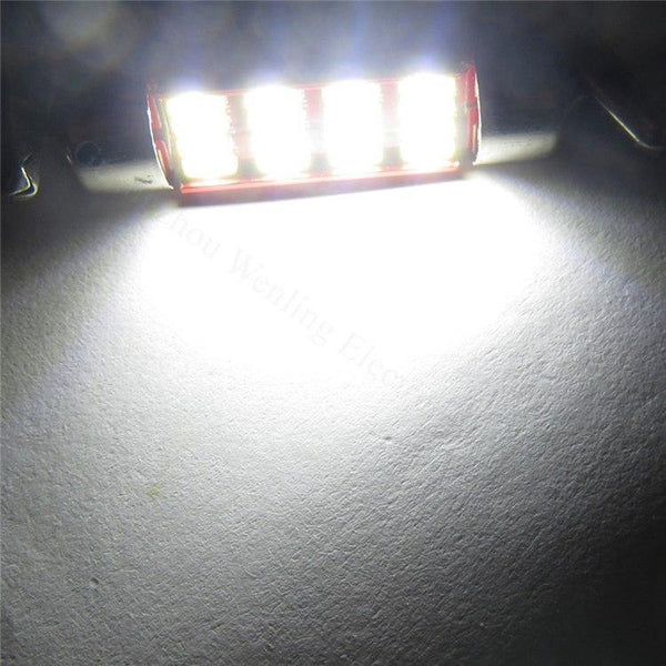 Planet Gates 31mm 2x Canbus LED Light Bulb C5W C10W 31mm 36mm 39mm 41mm SV8.5 4014 SMD Auto Led Lamp Car Interior Dome Map License Plate Light