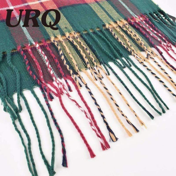 Planet Gates 32*170cm New Fashion Mens Warm Tassel Winter Check Plaid Shawl Wrap Long Scarves Scarf Unisex Scarves Woman Wraps A3A17740