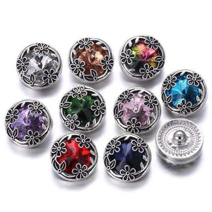 Planet Gates 32 6pcs/lot New Snaps Jewelry High Quality Love Heart  18mm Metal Snap Buttons DIY Charms Button Jewerly