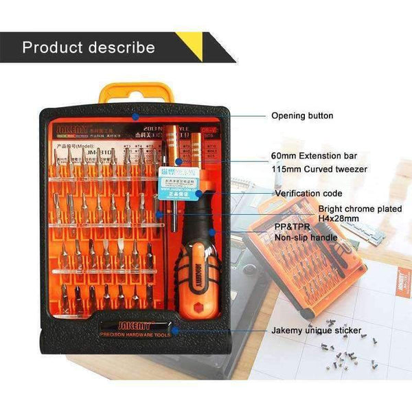 Planet Gates 32 in1 Multifunctional Precision Screwdriver Set Mini Electronic Screwdriver Bits Repair Tools Kit Set