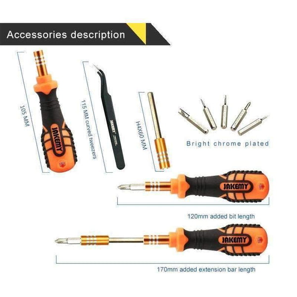 Planet Gates 32 in1 Multifunctional Precision Screwdriver Set Mini Electronic Screwdriver Bits Repair Tools Kit Set