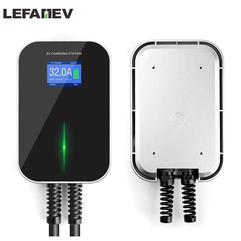 Planet Gates 32A 1Phase EVSE Wallbox EV Charger Electric Vehicle Charging Station with Type 2 Cable IEC 62196-2 Waterproof For Audi For Benz