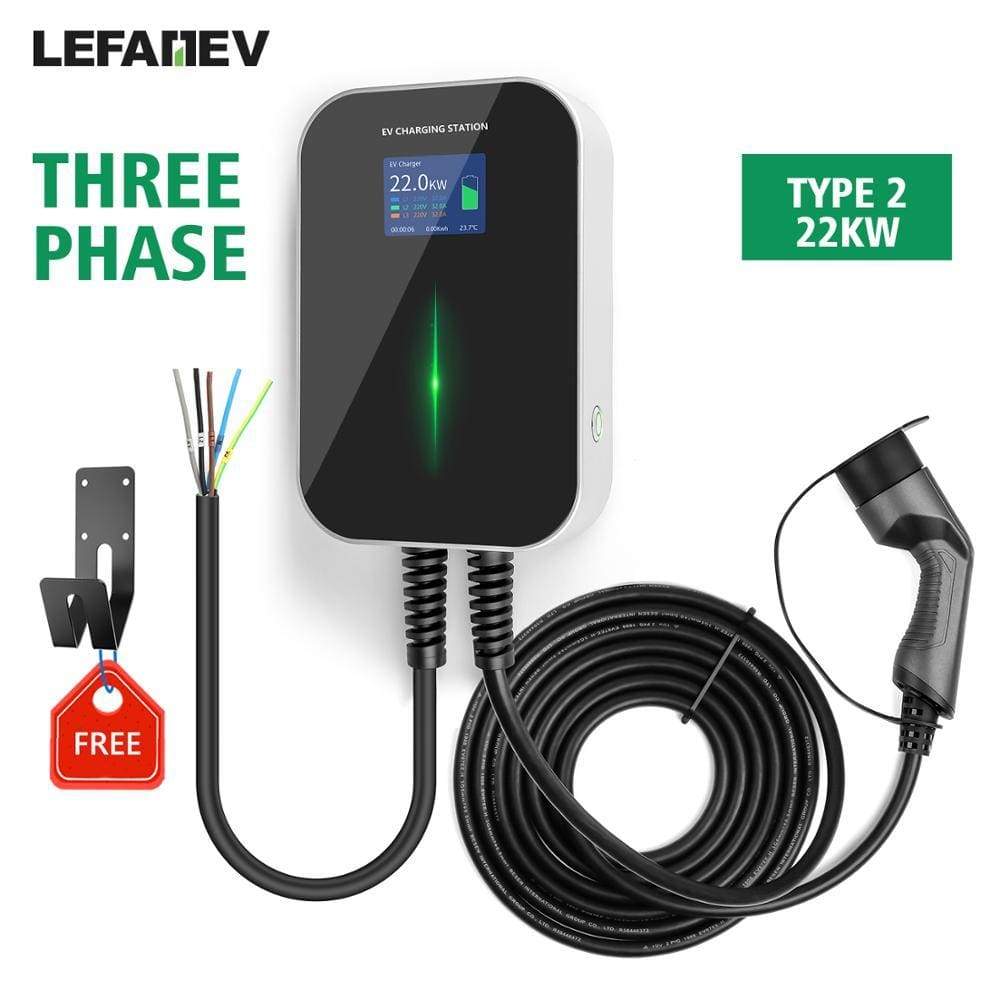 Planet Gates 32A 3Phase EVSE Wallbox EV Charger Electric Vehicle Charging Station Type 2 Socket IEC 62196-2 22KW for Audi for Volkswagen