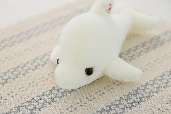 Planet Gates 32cm Creative Luminous Plush Dolphin Doll Glowing Pillow, Colorful LED Light  Animal Toys Kids Children's Gift YYT220