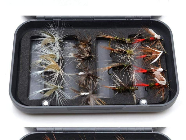 Planet Gates 32Pcs/Box Trout Nymph Fly Fishing Lure Dry/Wet Flies Nymphs Ice Fishing Lures Artificial Bait with Boxed