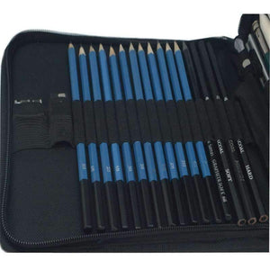 Planet Gates 32Pcs/lot Sketch Drawing Tool Set Profession Painting Set  Art Supplies Pencil Stick Eraser Knife Pencil Extender Sharpener