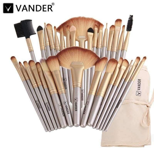 Planet Gates 32Pcs Makeup Brushes Professional Soft Cosmetics Make Up Brush Set Kabuki Foundation Brush Lipstick Beauty maquillaje