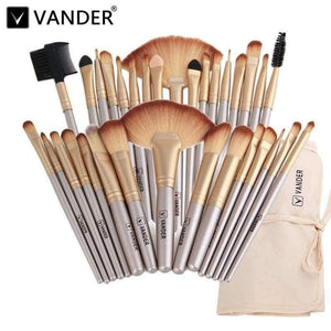 Planet Gates 32Pcs Makeup Brushes Professional Soft Cosmetics Make Up Brush Set Kabuki Foundation Brush Lipstick Beauty maquillaje